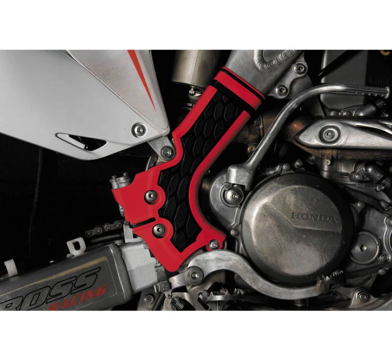 Acerbis 13-17 Honda CRF250R / CRF450R Frame Guard X Grip - Red/Black - Image 2