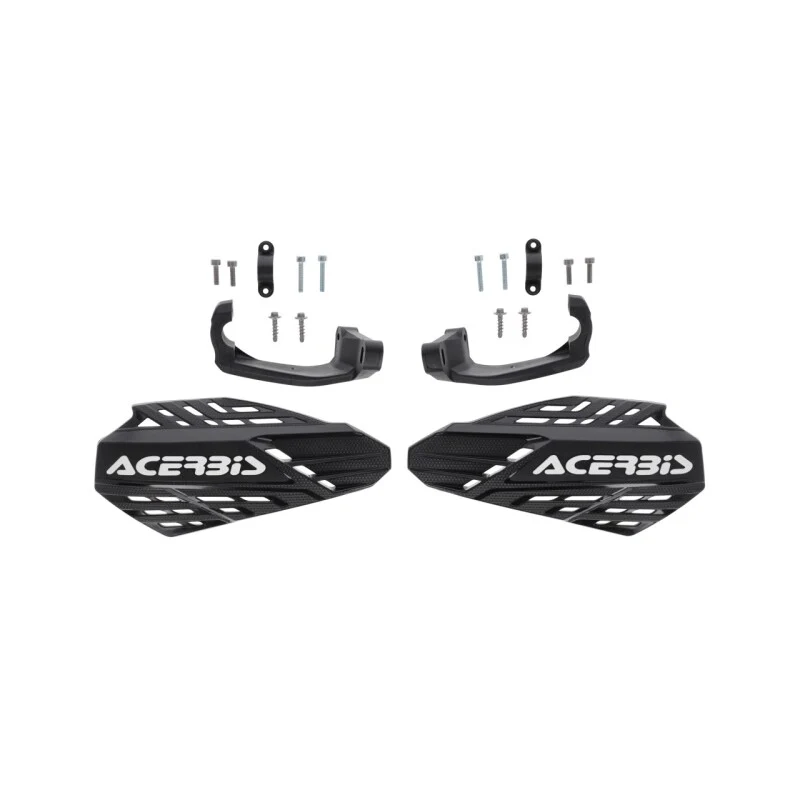 Acerbis Linear Vented Handguard - Black/White - Image 2