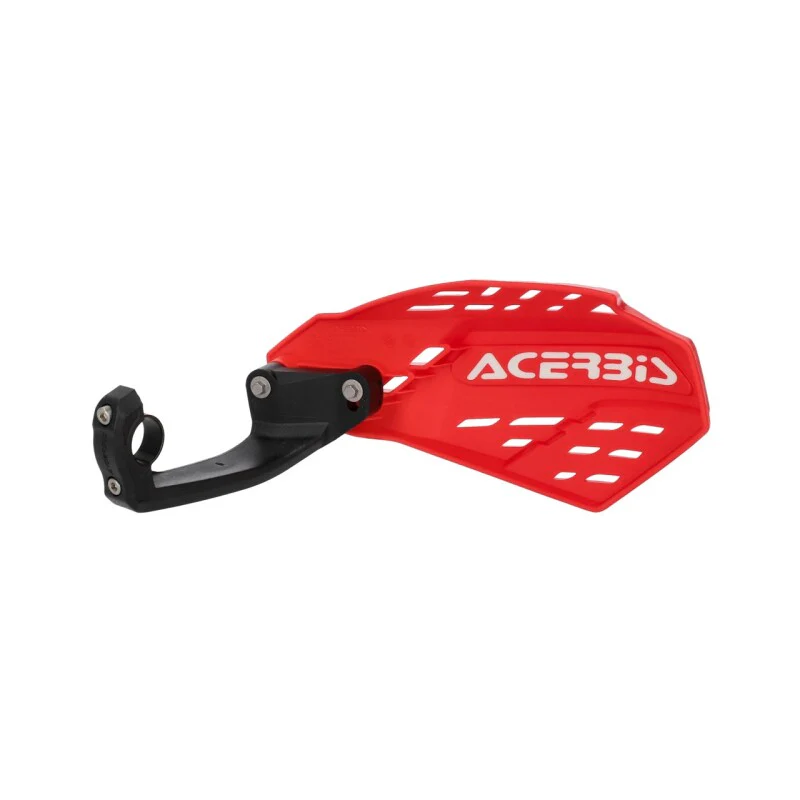 Acerbis Linear Vented Handguard - Red/White - Image 2