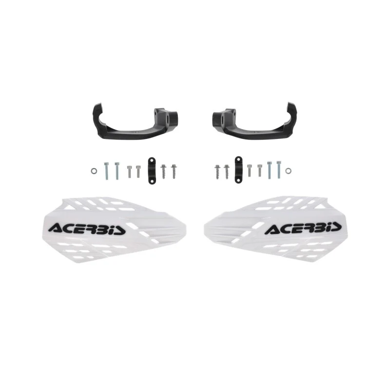 Acerbis Linear Vented Handguard - White/Black - Image 4