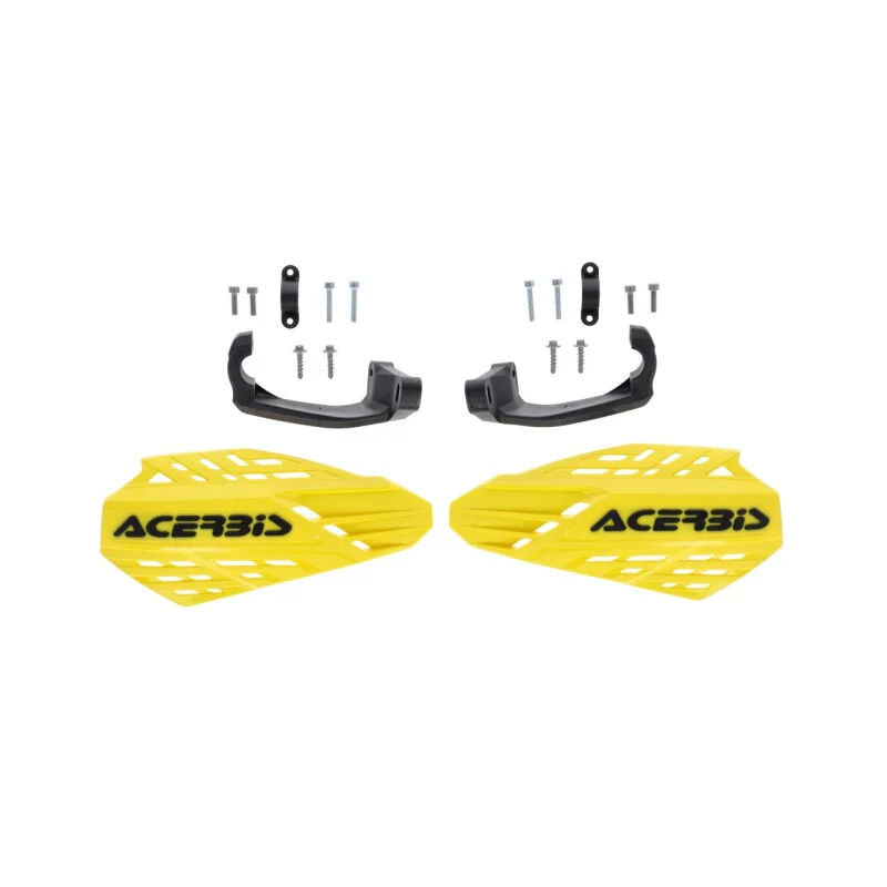 Acerbis Linear Vented Handguard - Yellow/Black - Image 2