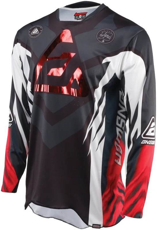 Answer Elite Xotic Jersey Crimson/Black Youth - Medium