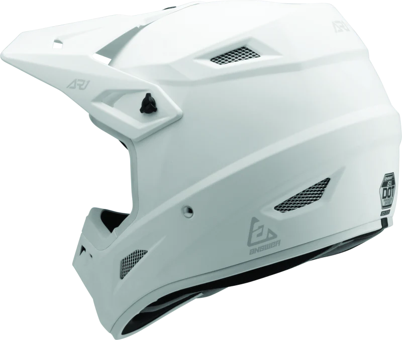 Answer AR1 Solid Helmet White Youth - Small - Image 2