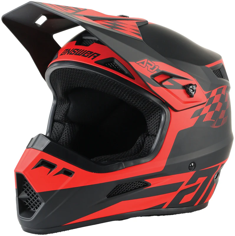 Answer AR1 Sweep Helmet Black/Red - Large - Image 4