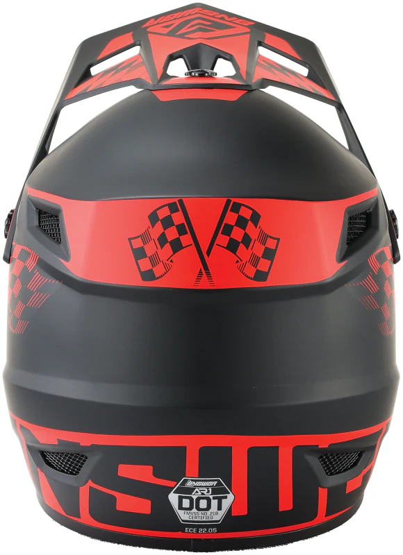 Answer AR1 Sweep Helmet Black/Red Youth - Medium - Image 2