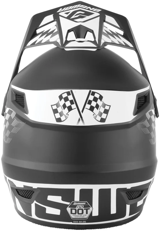 Answer AR1 Sweep Helmet Black/White - Medium - Image 4