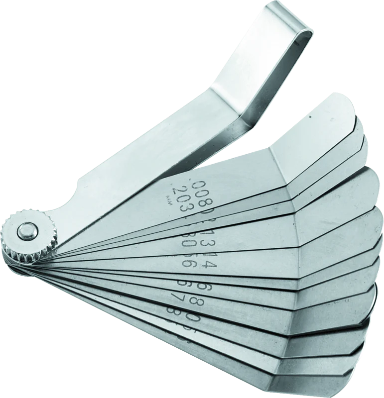 BikeMaster 12-Blade Angled Combination Tappet Feeler Gauge Set - Pack of 3