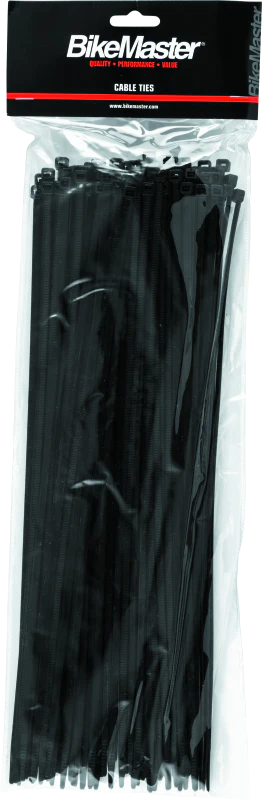 BikeMaster 15in Cable Ties (Pack of 100) - Black