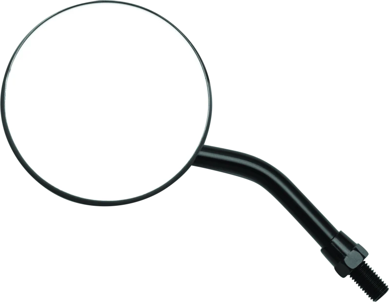 BikeMaster 3in Adjustable Round Mirror 10mm - Each - Black - Image 2