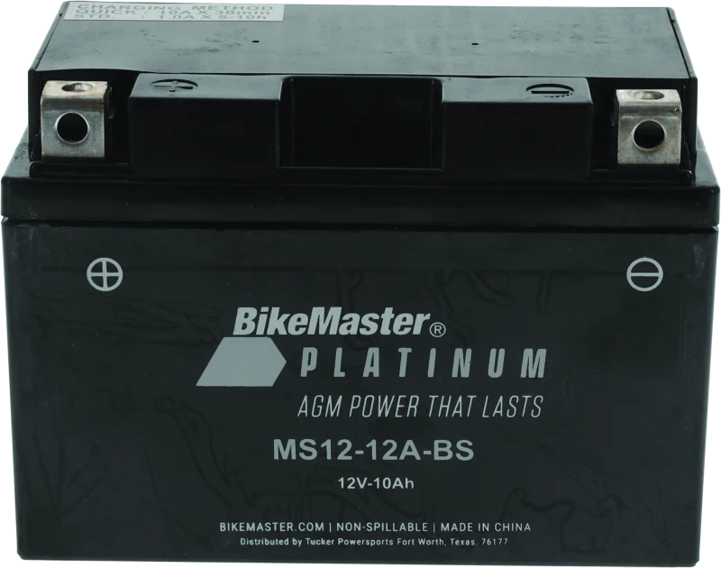 BikeMaster AGM Battery - MS12-12A-BS