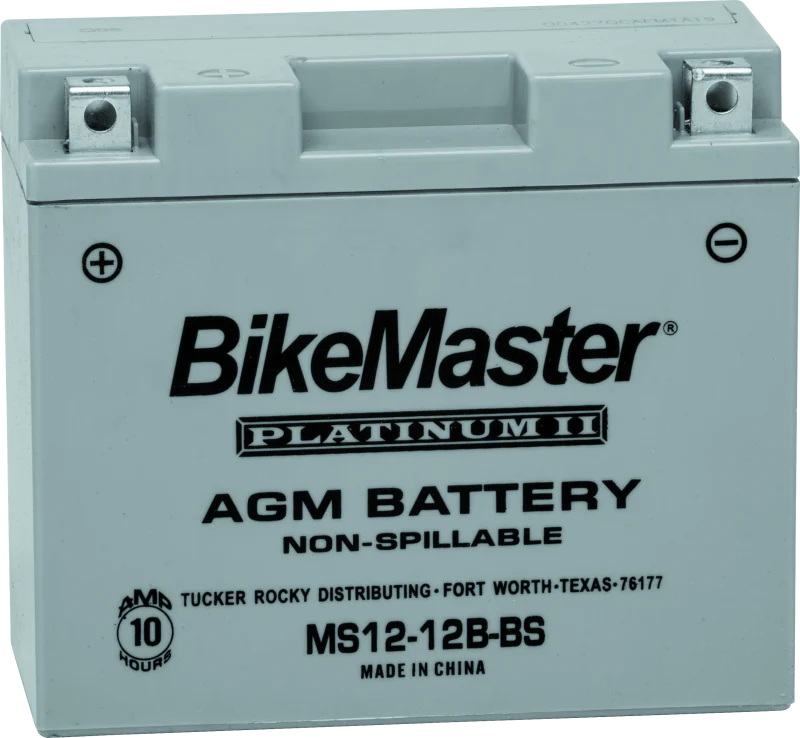 BikeMaster AGM Battery - MS12-12B-BS