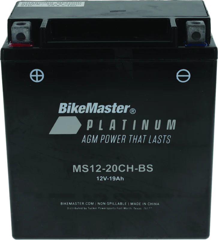 BikeMaster AGM Battery - MS12-20CH-BS