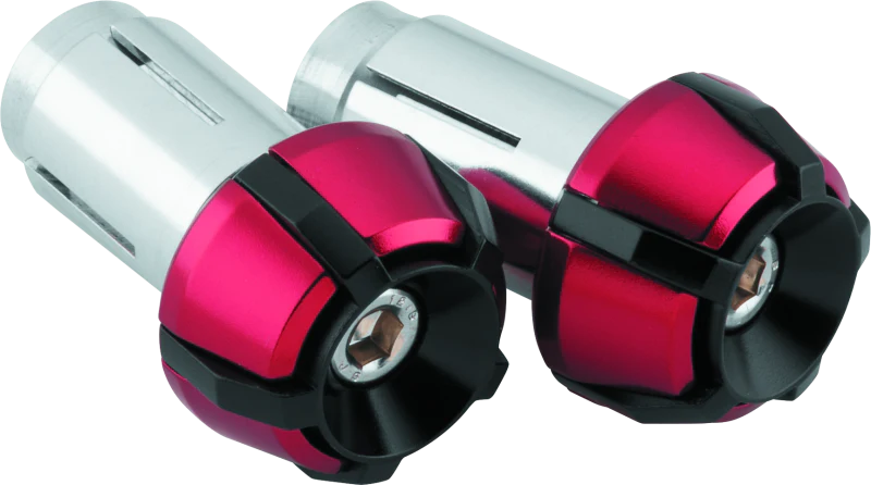 BikeMaster Anti-Vibration Bar Ends - Black/Red