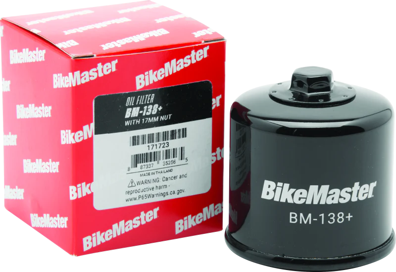 BikeMaster BM-138+ Oil Filter - Black