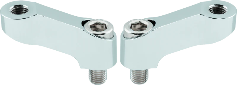 BikeMaster Mirror Extension 10mm Pair - Chrome