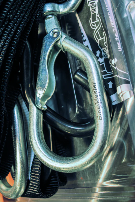 BikeMaster Tiedown 1-1/2in Swivel Softhook - Black - Image 2