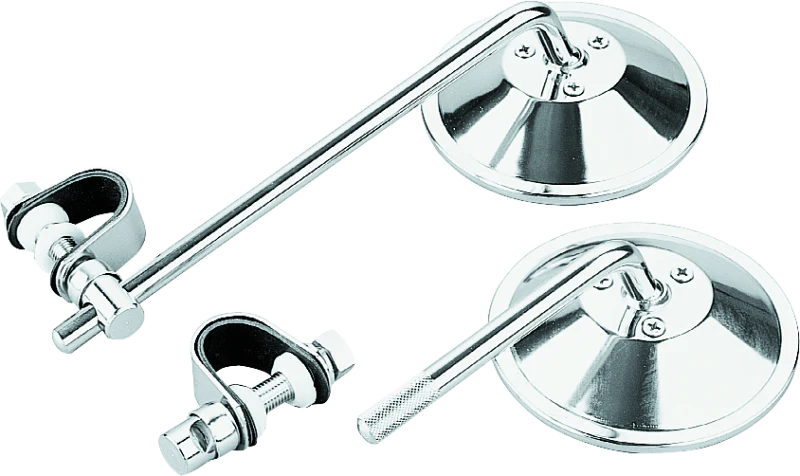 BikeMaster Universal Clamp On Mirror 8in Stem - Image 2