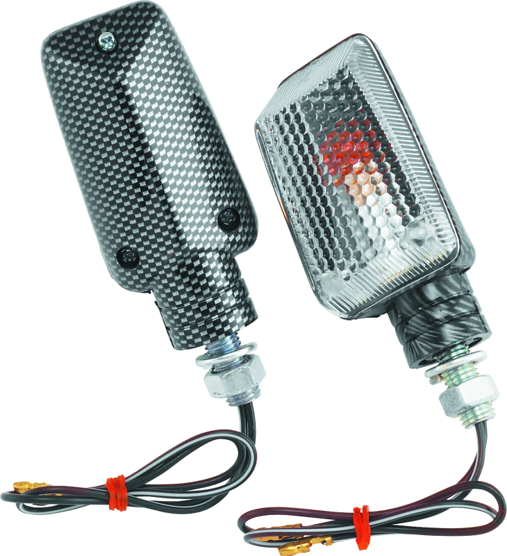 BikeMaster Universal Ministalk Marker Light Carbon/Clear