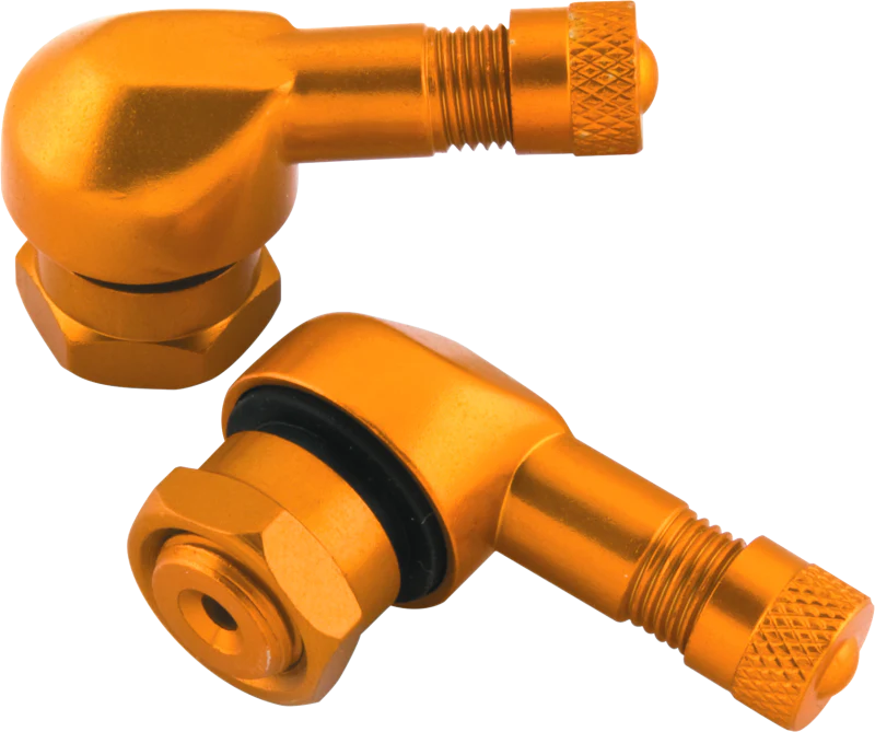 BikeMaster Valve Stem 2/Piece Pack Gold