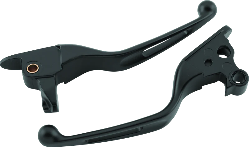 Bikers Choice 08-13 FLH FLT / 08-16 FLHR Vortex Lever Set Black