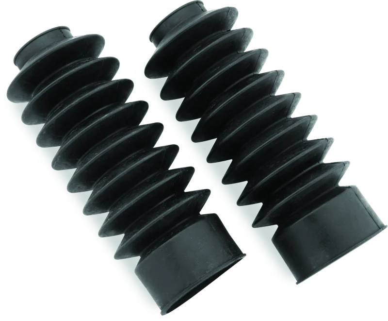 Bikers Choice 41MM Black Fork Boots Extended 8.58in / Collapsed 4in (Pair)