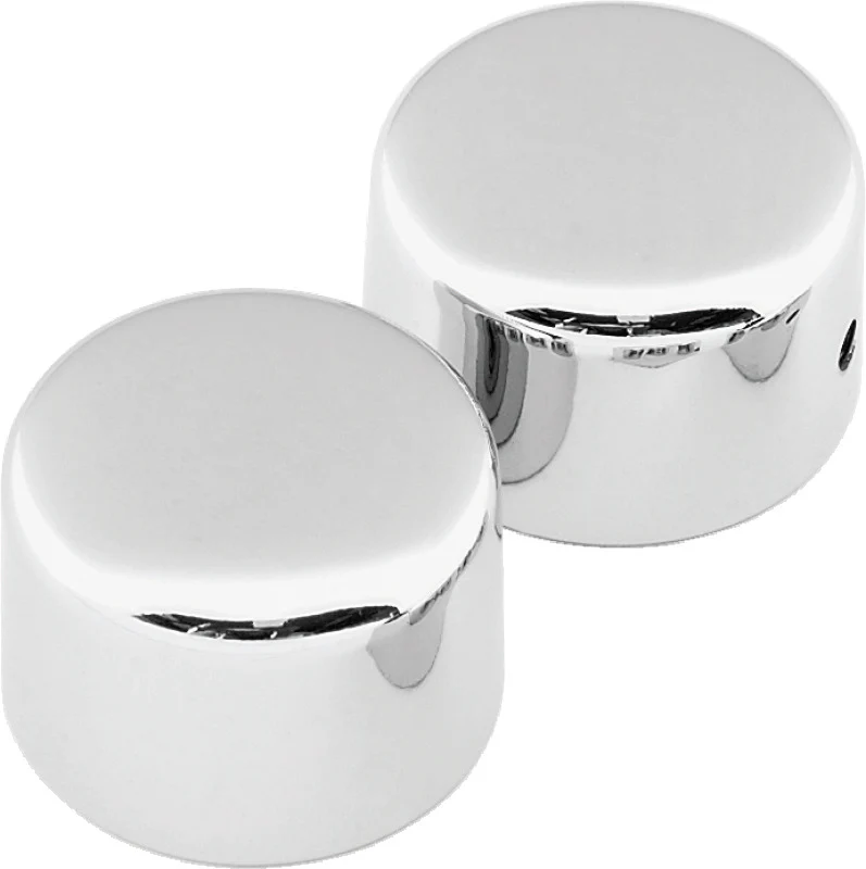 Bikers Choice 72-99 FLH/FLT / Softail / Wide Glide / 88-94 FXR Chrome Front Axle Cap Set