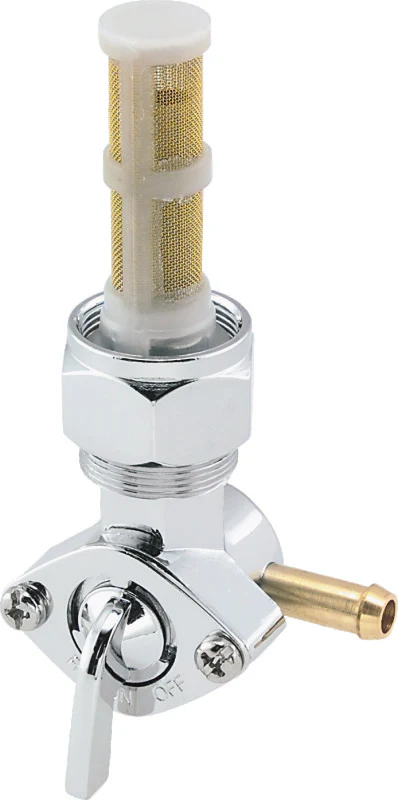 Bikers Choice 78-86 Big Twin & XL Chrome 22MM Petcock Straight Right Facing Outlet