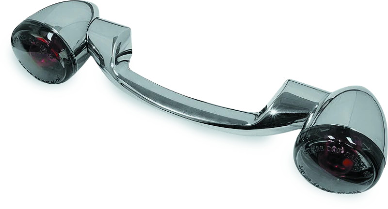 Bikers Choice 91-08 Touring 86-17 FLST Narrow Chrome Rear Turn Signal Bar Kit W/Smoke Lens