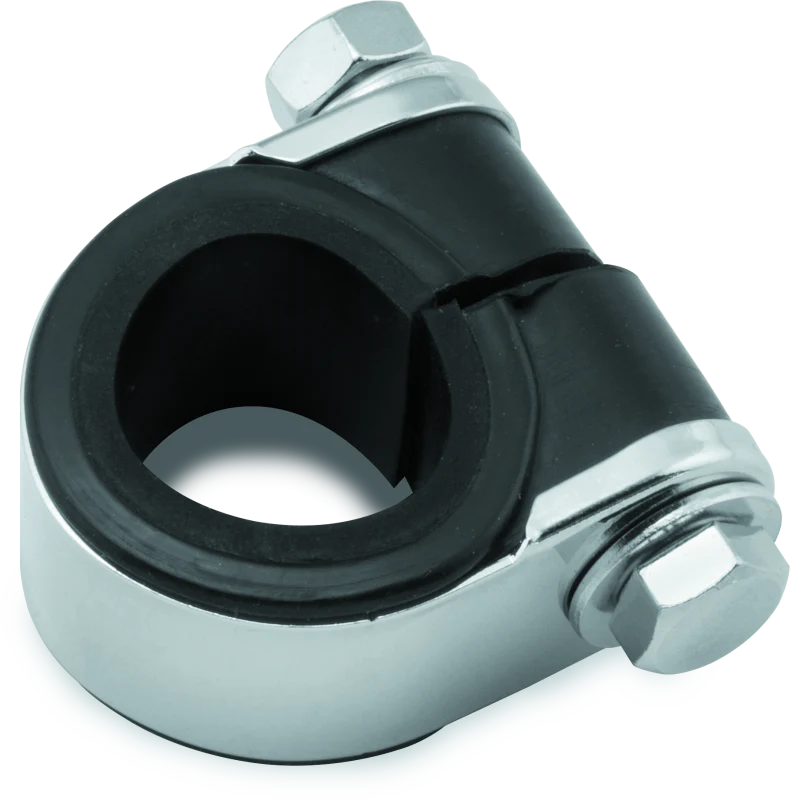 Bikers Choice Chrome Handlebar Gauge Clamp Universal Custom