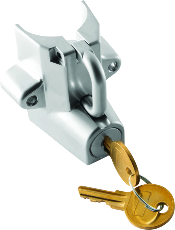 Bikers Choice Chrome Motorcycle Helmet Lock Fits 7/8 - 1 1/4 Tubing
