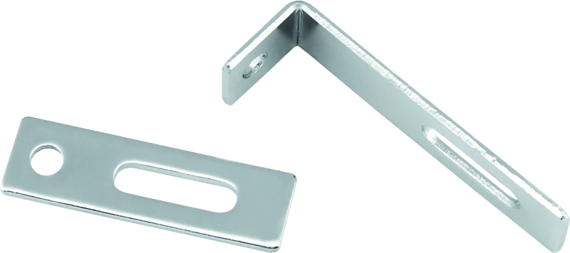 Bikers Choice Flat Chrome Exhaust Support Bracket 7/8 X 3 Inch Universal Custom