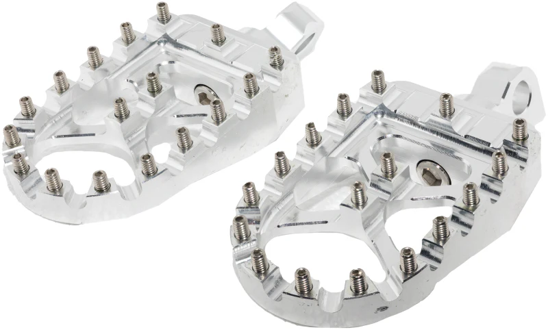 Bikers Choice Male Mount BMX Style Silver Footpegs Pr