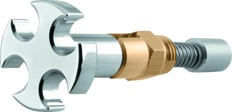 Bikers Choice S / S B-E-G Chrome Cross Enrichener With Chrome Cross Knob