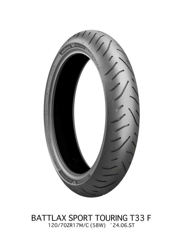 Bridgestone  Battlax Sport Touring T33F Tire - 120/70ZR18 M/C 59W TL Front
