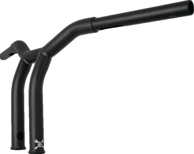 Burly Brand Dominator Raked Bar 10in - Matte Black - Image 2