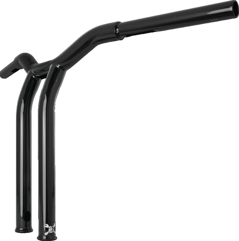Burly Brand Dominator Raked Bar 14in - Gloss Black - Image 3