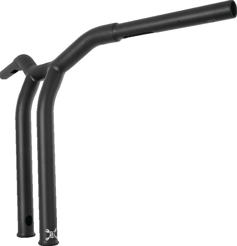 Burly Brand Dominator Raked Bar 14in - Matte Black - Image 3