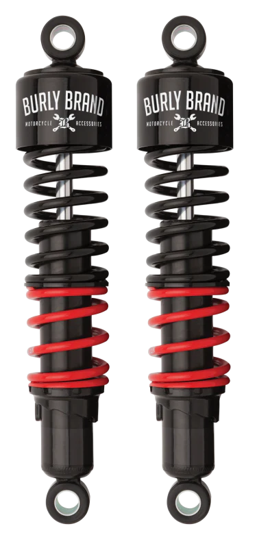 Burly Brand H-D Touring Stiletto Shocks 13in STD - Black