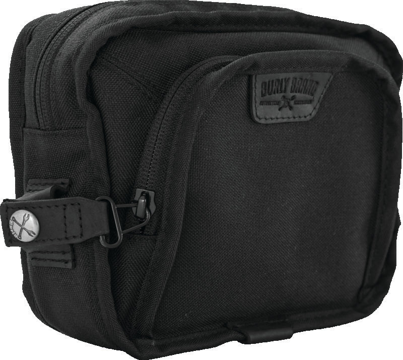 Burly Brand Handlebar Bag - Black - Image 3
