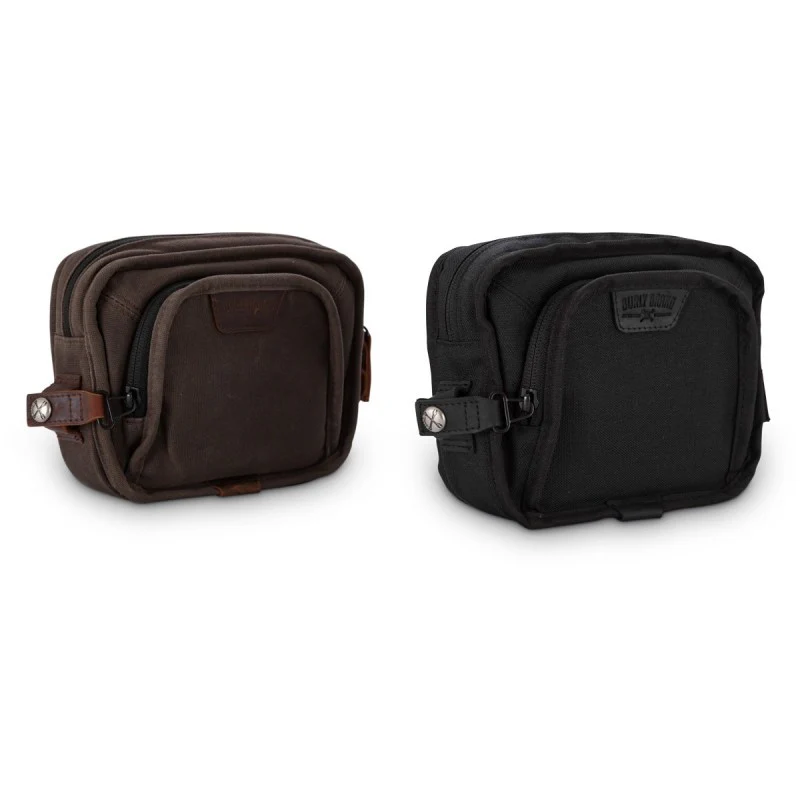 Burly Brand Handlebar Bag - Black - Image 5