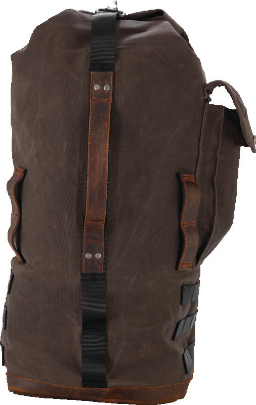 Burly Brand Voyager Sissy Bar Backpack - Dark Oak - Image 4