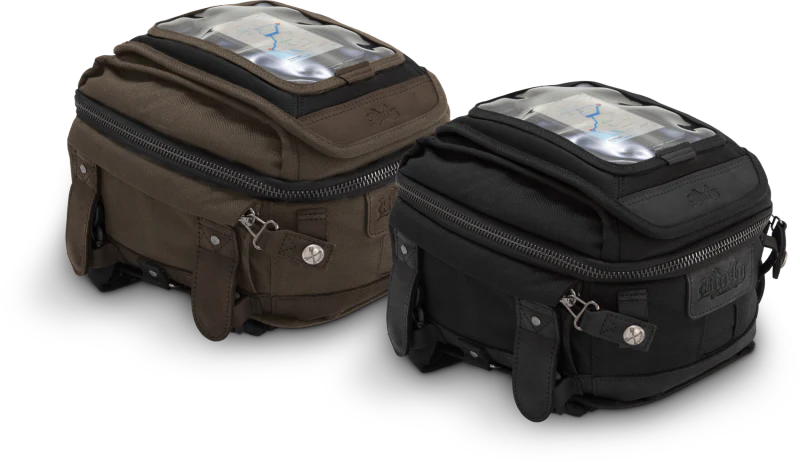 Burly Brand Voyager Tank/Tail Bag - Black - Image 2