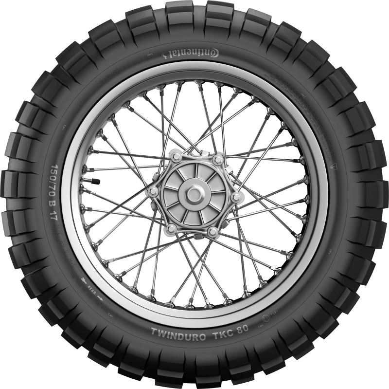 Continental TKC 80 Twinduro M+S - 170/60B17 M/C 72Q TL Rear - Image 2