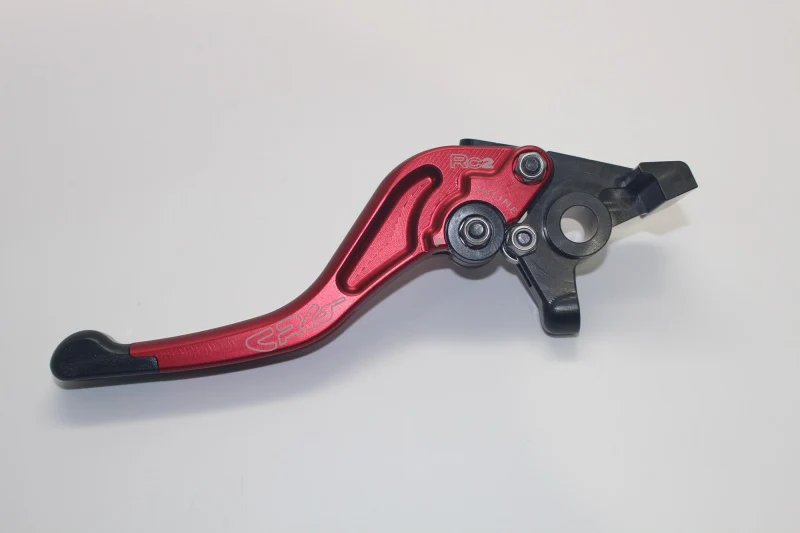 CRG 05-06 Kawasaki ZX6R/ RR / 04-20 Suzuki GSXR600-1000R/ 06-17 Triumph Brake Lever -Short Red - Image 2