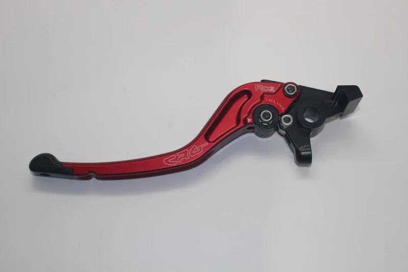 CRG 05-06 Kawasaki ZX6R/ RR/ 04-20 Suzuki GSXR600-1000R/ 06-17 Triumph Brake Lever -Std Red - Image 2