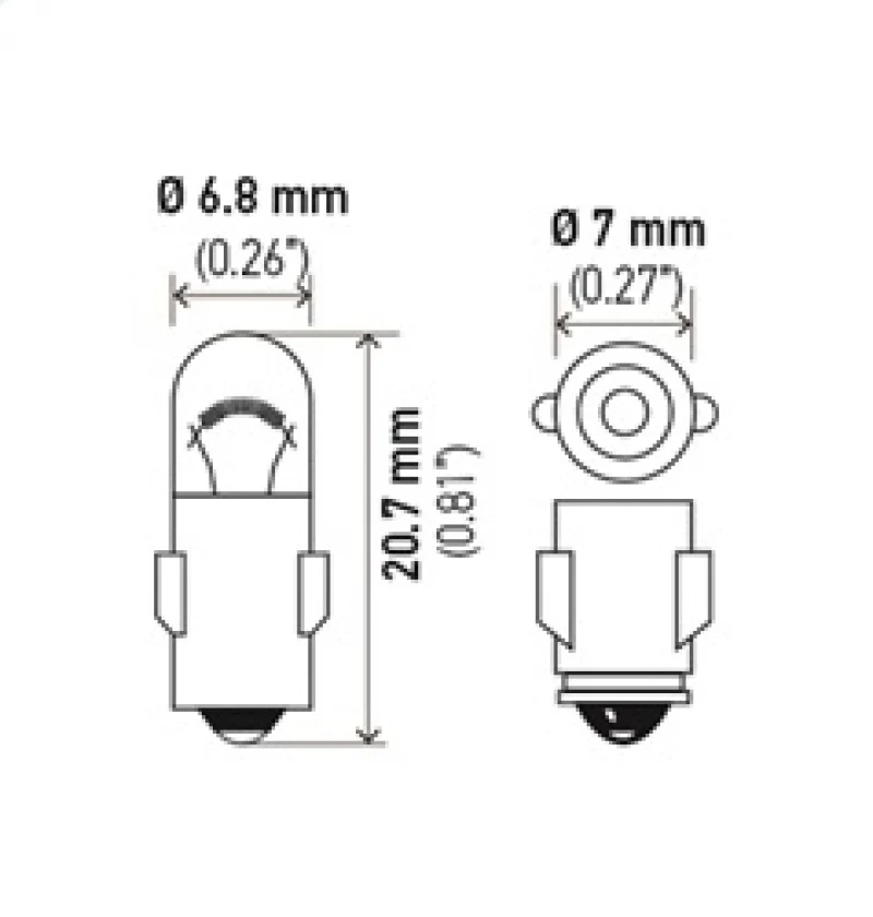 Hella 3898 12V 2W BA7s T2 Halogen Bulb (Min Order Qty 10) - Image 7