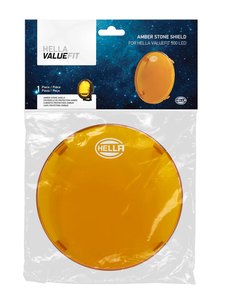 Hella 500 LED Driving Lamp 6in Amber Cover - Image 2