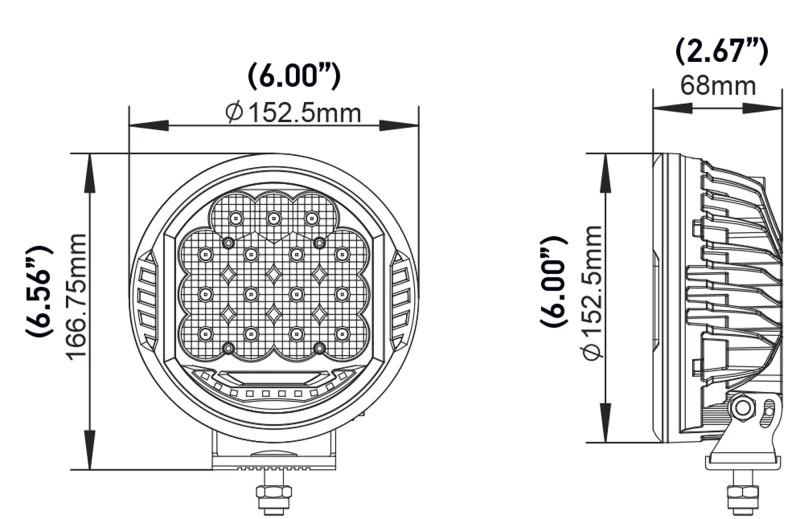 Hella 500 LED Driving Lamp - Single - Image 5