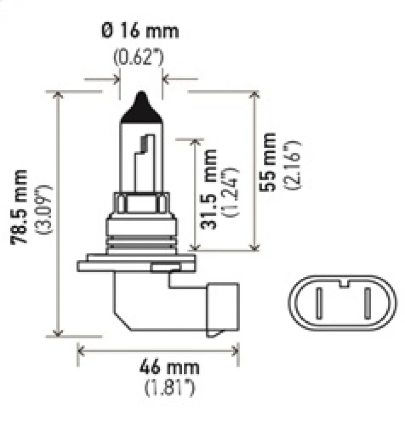 Hella 9006 12V 55W Halogen Bulb - Image 9