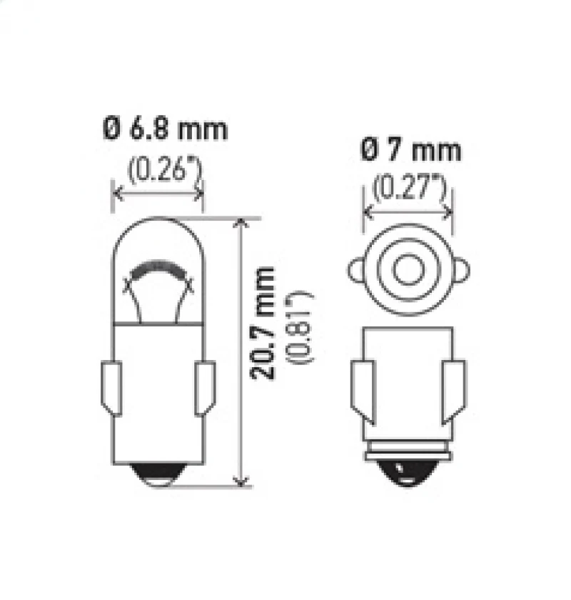 Hella Bulb 3899 24V 3W BA7s T2 - Image 7